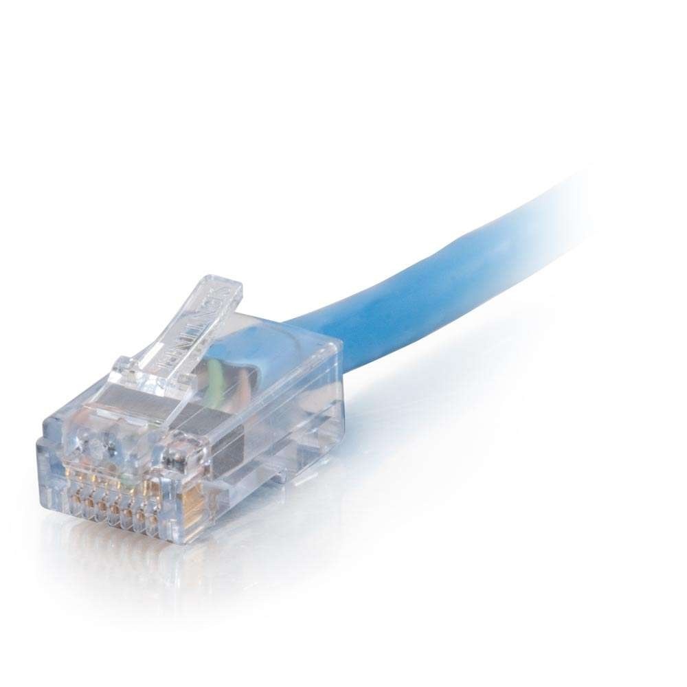 Cat6 Non-Booted UTP Unshielded Ethernet Network Patch Cable - Plenum CMP-Rated - Blue