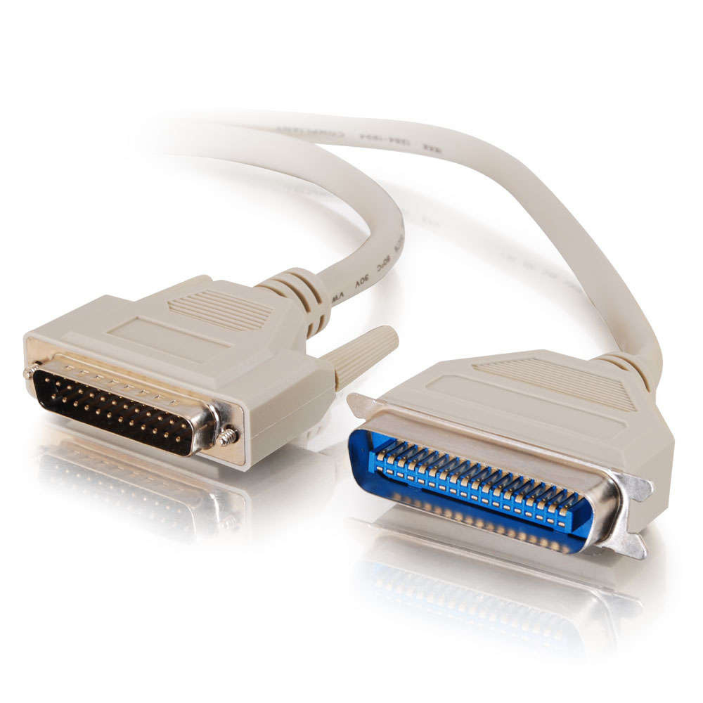IEEE-1284 DB25 Male to Centronics 36 Male Parallel Printer Cable