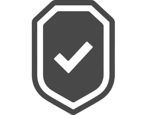 An icon of a shield with a check mark on it.