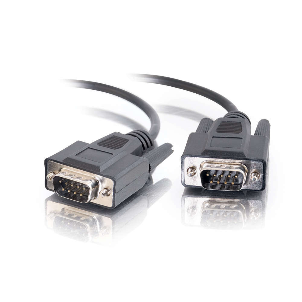 DB9 M/M Serial RS232 Cable - Black