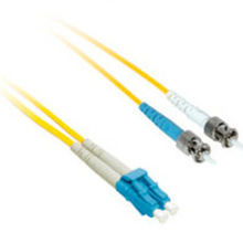 3.3ft (1m) LC-ST 9/125 OS2 Duplex Single-Mode Fiber Optic Cable (TAA Compliant) - Plenum CMP-Rated - Yellow