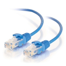 7ft (2.1m) Cat6 Snagless Unshielded (UTP) Slim Ethernet Network Patch Cable - Blue
