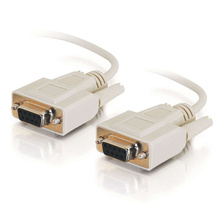 6ft (1.8m) DB9 F/F Serial RS232 Null Modem Cable - Beige