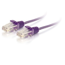 10ft (3m) Cat6 Snagless Unshielded (UTP) Slim Ethernet Network Patch Cable - Purple