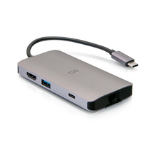 USB-C® 8-in-1 Mini Docking Station with HDMI®, 2x USB-A, Ethernet, SD Card Reader, and USB-C Power Delivery up to 100W - 4K 30Hz