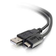 12ft (3.7m) USB 2.0 USB-C to USB-A Cable M/M - Black