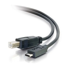6ft (1.8m) USB 2.0 USB-C to USB-B Cable M/M - Black