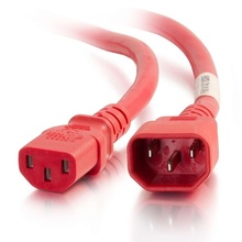 4ft (1.2m) 18AWG Power Cord (IEC320C14 to IEC320C13) -Red