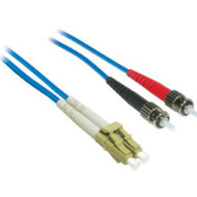 32.8ft (10m) LC-ST 62.5/125 OM1 Duplex Multimode Fiber Optic Cable (TAA Compliant) - Plenum CMP-Rated - Blue