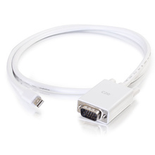 10ft (3m) Mini DisplayPort™ Male to VGA Male Active Adapter Cable - White