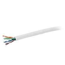 500ft (152.4m) Cat5e Bulk Unshielded (UTP) Ethernet Network Cable with Solid Conductors - Plenum CMP-Rated - White