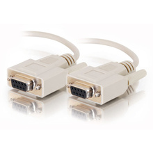 10ft (3m) DB9 F/F Serial RS232 Cable - Beige