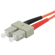 16.4ft (5m) SC-ST 62.5/125 OM1 Duplex Multimode PVC Fiber Optic Cable (TAA Compliant) - Orange