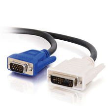 6.6ft (2m) DVI Male to HD15 VGA Male Video Cable