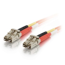 26.2ft (8m) LC-LC 50/125 OM2 Duplex Multimode PVC Fiber Optic Cable (TAA Compliant) - Orange