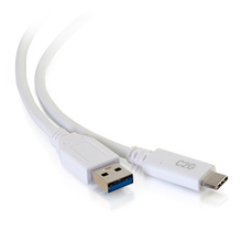 6ft (1.8m) USB-C® to USB-A SuperSpeed USB 5Gbps Cable M/M - White
