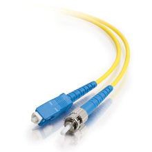 3.3ft (1m) SC-ST 9/125 OS2 Simplex Single-Mode Fiber Optic Cable (TAA Compliant) - Plenum CMP-Rated - Yellow