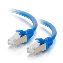 0.5ft (0.15m) Cat6 Snagless Shielded (STP) Ethernet Network Patch Cable - Blue