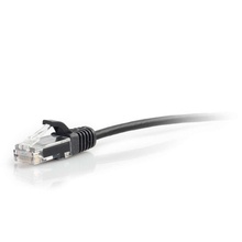 1ft (0.3m) Cat6 Snagless Unshielded (UTP) Slim Ethernet Network Patch Cable - Black