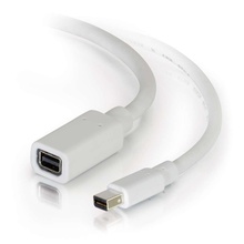 6ft (1.8m) Mini DisplayPort Extension Cable M/F - White