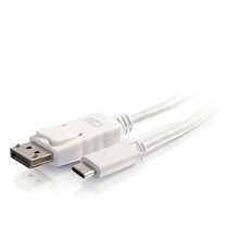 12ft (3.7m) USB-C® to DisplayPort™ Adapter Cable - 4K 30Hz - White