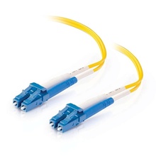 3.3ft (1m) LC-LC 9/125 OS2 Duplex Single-Mode PVC Fiber Optic Cable (TAA Compliant) - Yellow