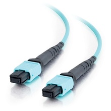 49.2ft (15m) MTP® Compatible MPO to MPO Fiber Array Cable Type A OM4 Riser Rated (TAA Compliant) (OFNR)